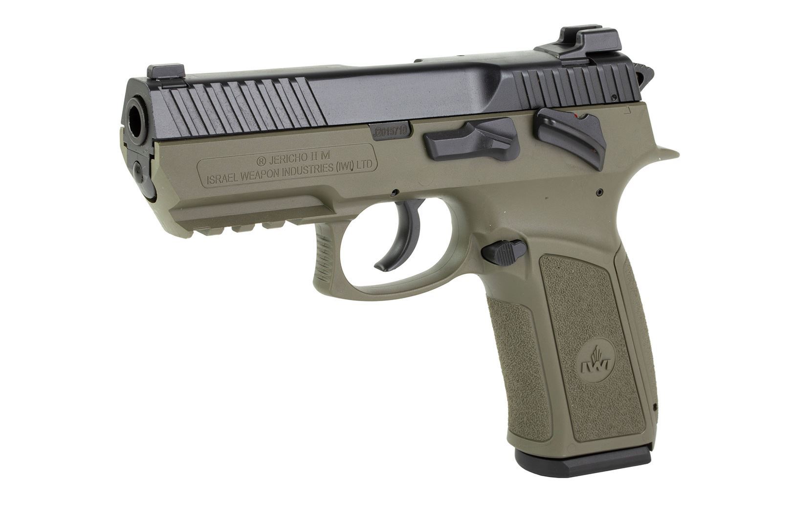 IWI JERICHO 941 ENHANCED Mid-Size Polymer Frame Pistol 9mm Luger 3.8" Barrel (2x)16RD Mag OD Green - Image 3