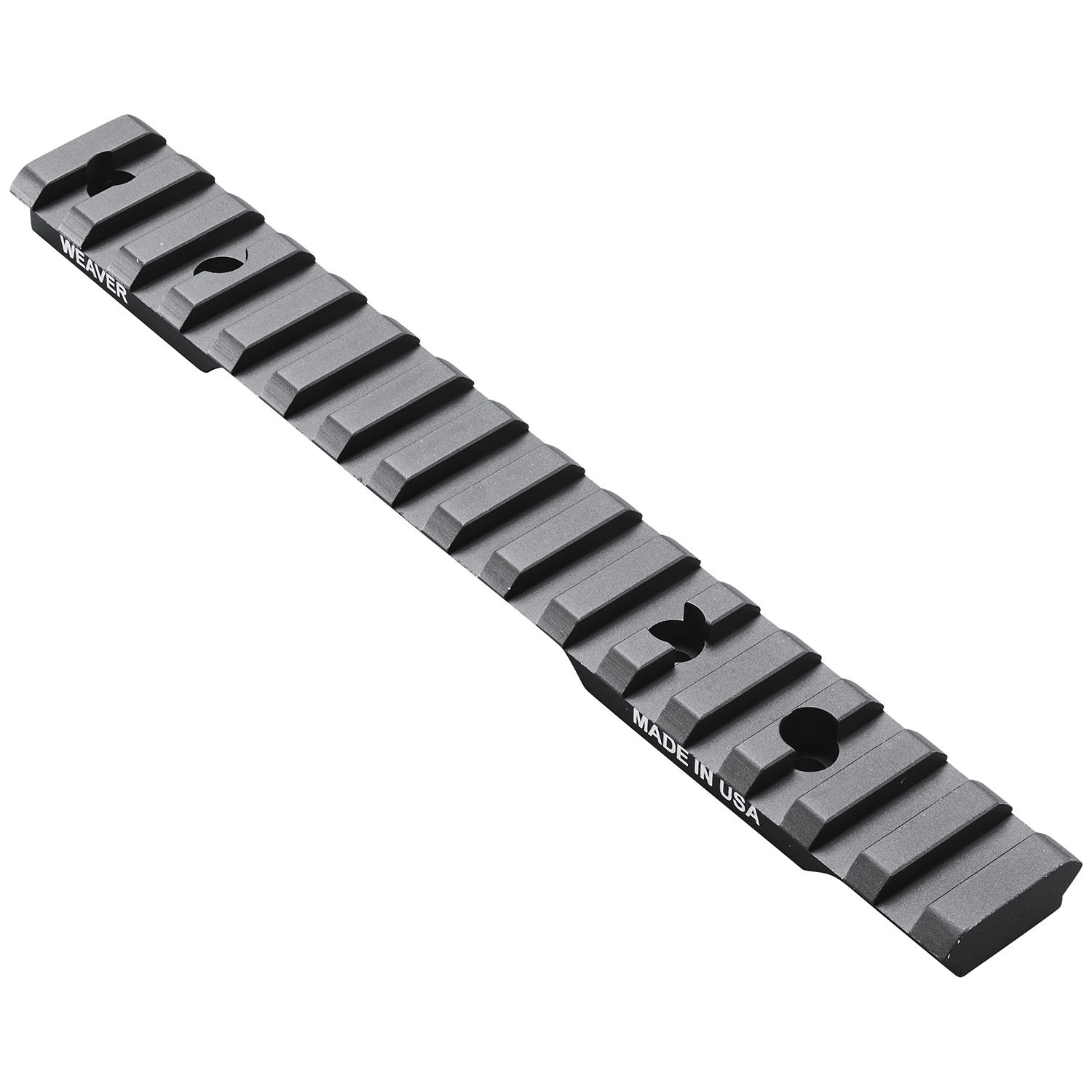 Weaver Mounts 99473 Multi-Slot Base Extended Black Anodized Aluminum Fits Browning AB3 Short Action