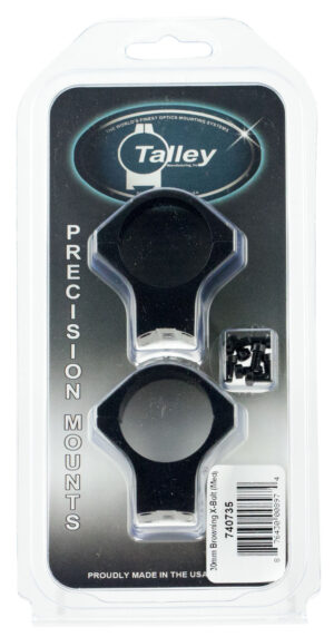 Talley 740735 Scope Mount/Ring Combo Black Anodized 30mm Tube Fits X-Bolt Medium Rings
