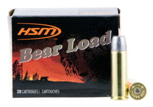 HSM 454C4N20 Bear Load  454 Casull 325 gr Wide Flat Nose 20 Per Box/ 20 Case