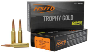 HSM 65CRD130VLD Trophy Gold Extended Range 6.5 Creedmoor 130 gr Berger Hunting VLD Match 20 Per Box/ 25 Case