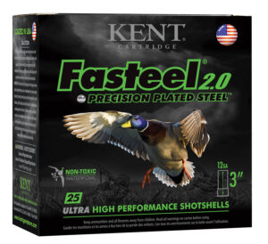 Kent Cartridge K123FS402 Fasteel 2.0 12 Gauge 3" 1 3/8 oz 2 Shot 25 Per Box/ 10 Case
