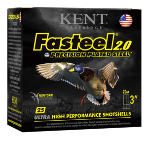 Kent Cartridge K203FS244 Fasteel 2.0 20 Gauge 3" 7/8 oz 4 Shot 25 Per Box/ 10 Case