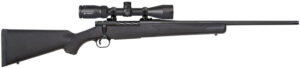 Mossberg 28053 Patriot  7mm-08 Rem Caliber with 5+1 Capacity, 22" Fluted Barrel, Matte Blued Metal Finish & Black Synthetic Stock Right Hand (Full Size) Includes Vortex Crossfire II 3-9x40mm Scope