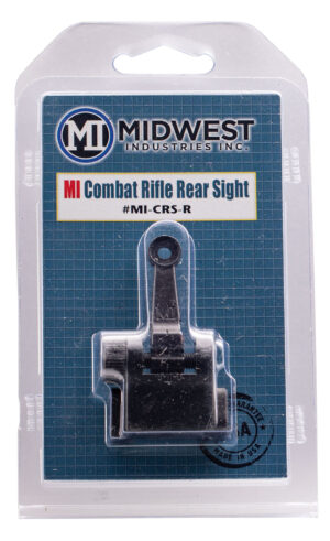 Midwest Industries MICRSR Combat Rifle Rear Flip Sight Black for AR-15, M16, M4