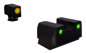 Rival Arms RA1A231G Night Sights for G17/G19  Green Tritium Orange Outline Front Sight-Green Tritium Black Outline Rear Sight