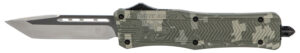 CobraTec Knives MADCCTK1MTNS CTK-1  Medium 3" OTF Tanto Plain D2 Steel Blade/Army DigiCamo Aluminum Handle Features Glass Breaker Includes Pocket Clip
