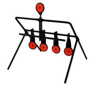 Birchwood Casey 47017 World of Targets Gallery 1.75" Airgun Black/Orange Steel Circle w/Crosshair & Diamond 0.19" Thick
