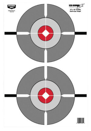 Birchwood Casey 37061 EZE-Scorer Bullseye Paper Target 12" x 18" 100 Per Pack