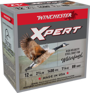 Winchester Ammo WEX12HBB Super X Xpert High Velocity 12Gauge 2.75" 1 1/8oz BBShot 25 Per Box/10 Case