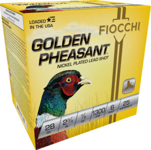 Fiocchi 28GP6 Golden Pheasant Extrema 28Gauge 2.75" 7/8oz 6Shot 25 Per Box/10 Case