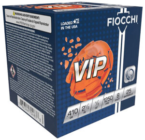 Fiocchi 410VIP8 Exacta Target VIP 410Gauge 2.50" 1/2oz 8Shot 25 Per Box/10 Case