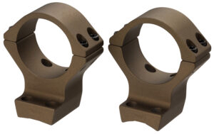 Browning 12531 X-Bolt Scope Mount System X-Lock Burnt Bronze Cerakote Aluminum 1" Tube, Low Rings