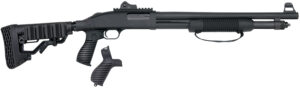 Mossberg 50696 590 Tactical SPX 12 Gauge 3" 6+1 18.50" Cylinder Bore Barrel Matte Blued Rec Black FLEX 6 Position Stock Includes FLEX Pistol Grip & FO, Ghost Ring Sights