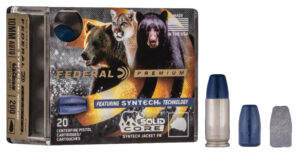 Federal P10SHC1 Premium  10mmAuto 200gr Solid Core Synthetic Flat Nose 20 Per Box/10 Case