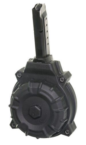 ProMag DRMA15 Standard 50rd Drum 9mm Luger Fits S&W M&P Shield Black DuPont Zytel Polymer