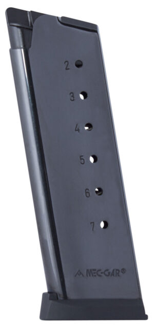 Mec-Gar MGCO4507BPF 1911 Officer 7rd 45 ACP, Blued Carbon Steel