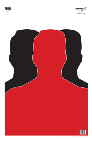 Birchwood Casey 37042 EZE-Scorer Silhouette Paper Target 23" x 35" 100 Per Pkg