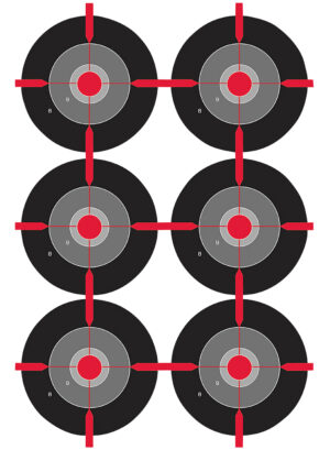 Birchwood Casey 35703 Dirty Bird Bullseye Tagboard Target 12" x 18" 100 Per Pkg