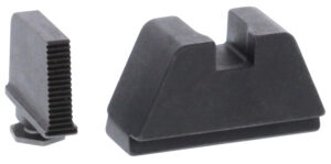 AmeriGlo GL470 Optic Compatible Sight Set for Glock 2XL Tall Serrated Front Sight- Black Rear Sight