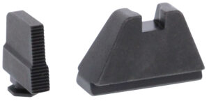 AmeriGlo GL507 Optic Compatible Sight Set for Glock 5XL Tall Serrated Front Sight-Black Rear Sight