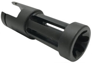 Samson 040606203 Flash Hider Black Oxide Stainless Steel with 2.50" OAL & .860" Diameter for Ruger 10/22