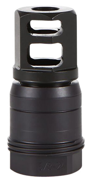 Sig Sauer SL76258X2490DEGM Clutch-Lok QD Muzzle Brake Black Stainless Steel with 5/8" 24 tpi Threads for 7.62mm 90 Degree Taper