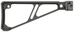 Midwest Industries MISTAPSFFES Side Folding Fixed Extruded Stock Black Anodized Aluminum for Picatinny Rail
