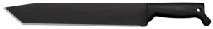 Cold Steel CS97BTMS Tanto  13" Black Matte Baked-On Anti Rust 1055 Carbon Steel Blade/ Black Polypropylene Handle 15.63" Long Includes Sheath