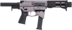 Maxim Defense MXM48174 CPS MD9 9mm Luger Caliber with 5.50" Barrel, Urban Grey Anodized Metal Finish, Black Maxim CQB Brace & Polymer Grip Right Hand
