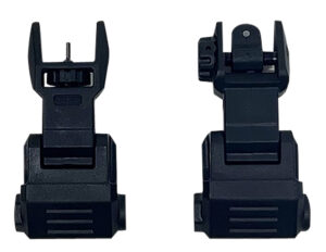 NcStar VG167 Picatinny High Profile Front and Rear Sight Set Black Polymer