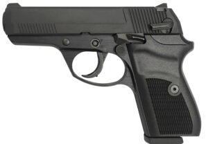 Rock Island 56798 LI380  Compact 380 ACP 8+1, 3.55" Black Steel Barrel, Black Parkerized Serrated Slide, Black Parkerized Steel Frame w/Beavertail, Black Polymer Grip