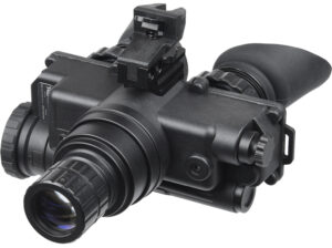AGM Global Vision 12W7P122153211 Wolf-7 PRO NL1 Night Vision Goggles Black 1x 27mm, Generation 2+ Level 1, 45-54 lp/mm Resolution, Green Filter