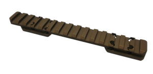 Talley PL0SB735 Picatinny Rail  Smoked Bronze Cerakote 0.425" Front/0.500" Rear Fits X-Bolt Long Action 0 MOA