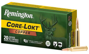 Remington Ammunition R27856 Core-Lokt Copper 243Win 85gr Copper Hollow Point 20 Per Box/10 Case