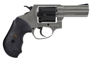 Rossi 2RP631C RP63  357 Mag 6 Shot 3", Tungsten Gray Cerakote, Stainless Steel Frame, Fixed Blade Sight, Textured Black Rubber Grips