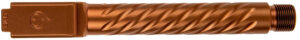 Ballistic Advantage BAPSG175T3R Premium Series  9mm Luger Fits Glock 17 Gen 5 Spiral Fluted Threaded Copper PVD Stainless Steel