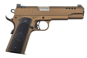 Auto-Ordnance 1911TCAC10 1911  45 ACP 7+1 5" Stainless Steel Barrel, Serrated Stainless Steel Slide, Burnt Bronze Cerakote Steel Frame w/Beavertail, Armor Black Cerakote Engraved Aluminum Grip