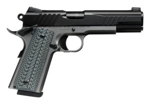 Savage Arms 67206 1911 Government 9mm Luger 10+1 5" Black Stainless Steel Barrel, Black Nitride Serrated Stainless Steel Slide, Stainless Steel Frame w/Beavertail, Black/Gray VZ Grip