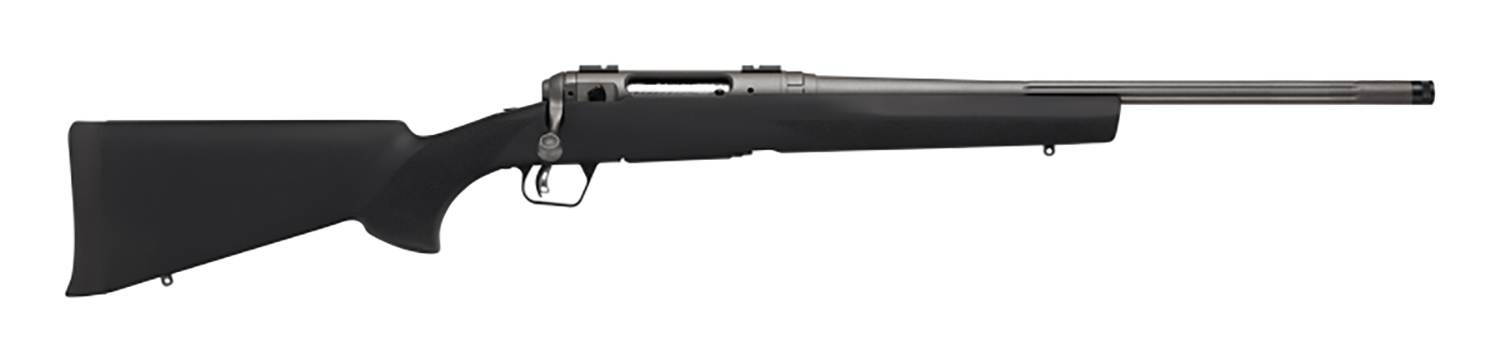 Savage Arms 58270 110 Trail Hunter Lite Full Size 308 Win 4+1 20" Fluted/Threaded Barrel, Drilled & Tapped Steel Receiver, Black Fixed Synthetic Stock