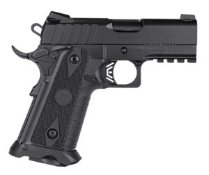 Girsan 395055 Witness2311 45 ACP 11+1 3.40" Black Steel Barrel, Black Serrated Steel Slide, Black Polymer Frame w/Beavertail & Picatinny Rail, Black Checkered Polymer Grip, Ambidextrous