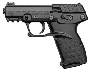 Kel-Tec P17BBLK10 P17  Compact Frame 22 LR 10+1 3.80" Black Steel Barrel, Black Serrated Slide, Black Polymer Frame w/Picatinny Rail, Textured Grip, Ambidextrous
