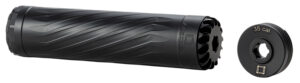Anechoic X35B Anechox 35  35Cal/338Lapua/338/35Magnums Black Stainless Steel/Titanium 1 3/8"x24 w/ 1/2"x28 DTA