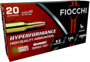Fiocchi 65CMTTSX Hyperformance 6.5Creedmoor 120gr Barnes Tipped TSX 20 Per Box/10 Case