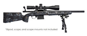 Horizon Firearms RF018S221814T17 Vandal Dark 2 22 Creedmoor 18" Black Fluted Threaded Barrel, Picatinny Rail Receiver, Arca Rail Forend, Textured Iota Carbon Fiber Stock