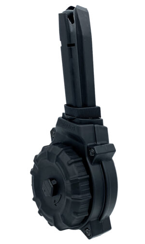 ProMag DRMA56 50rds Drum 9mm Fits Browning Hi-Power Black Polymer