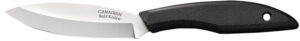 Cold Steel CS20CBL Canadian Belt 4" Fixed Drop Point Plain Cryo Quenched 4116 SS Blade, 4.50" Black Textured Polypropylene Handle