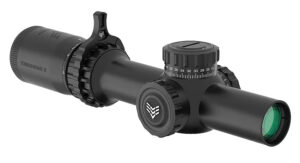 Swampfox Optics THK14241GB Tomahawk II  Black 1-4x24mm 30mm Tube BDC Green Reticle