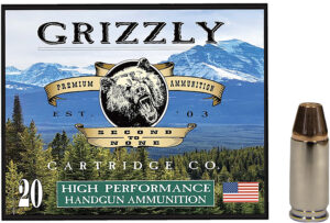 Grizzly Ammo GC9+P+49mm+P Luger 124gr Full Metal Jacket Flat Point 20 Per Box/10 Case