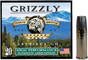 Grizzly Ammo GC44M19   44RemMag 320gr Wide Long Nose Gas Check 20 Per Box/10 Case